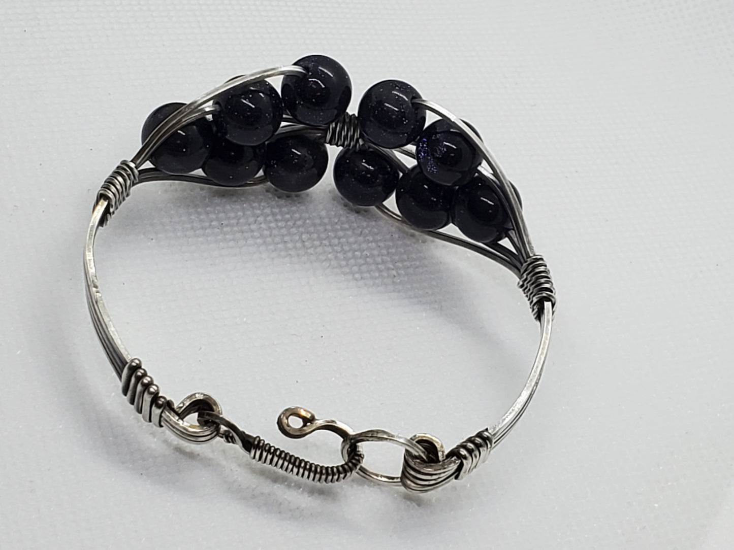 Blue sandstone bracelet