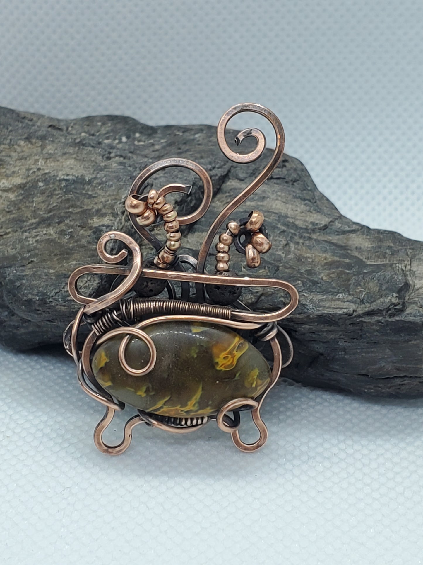 Cherry quartz cauldron