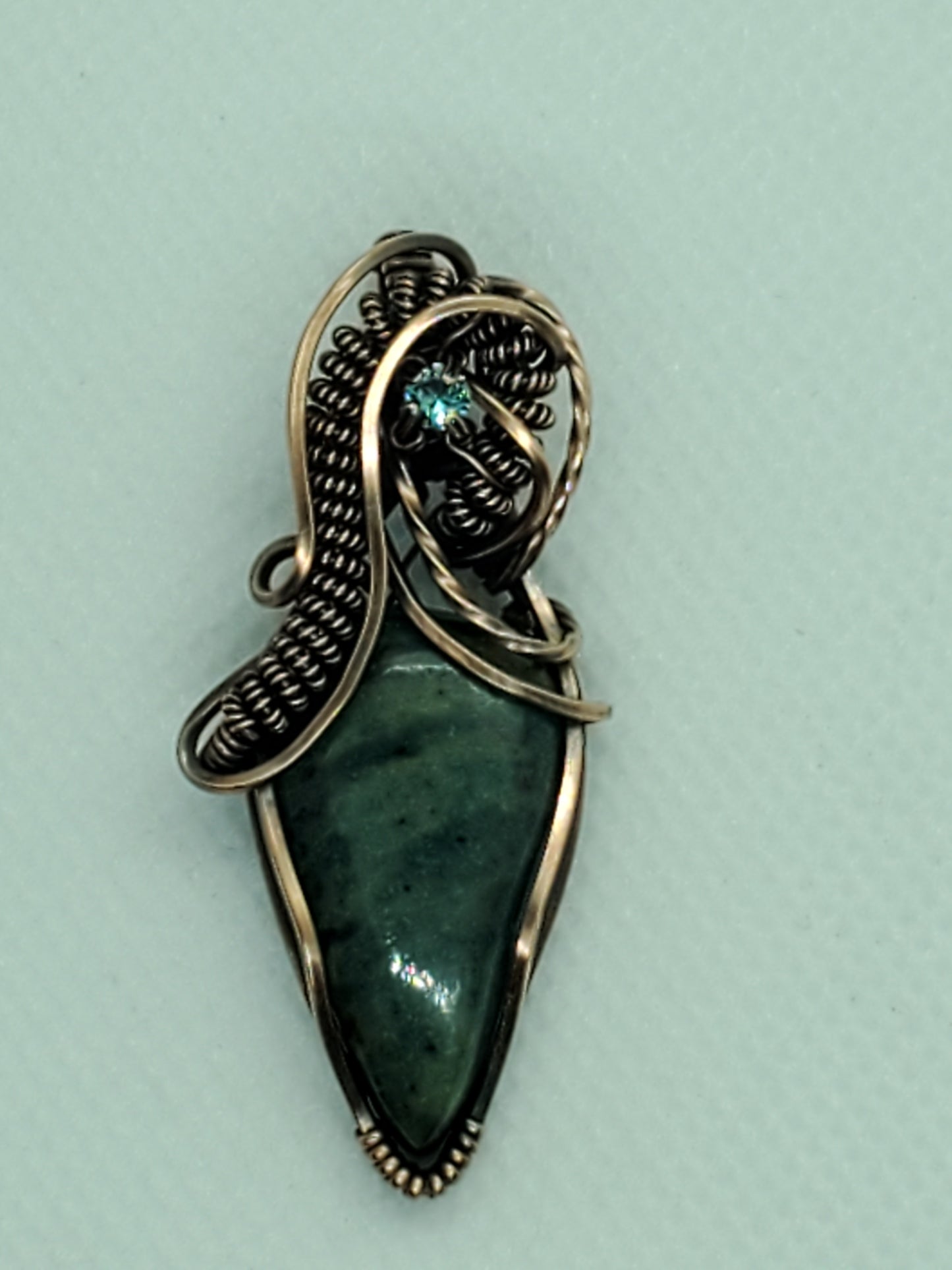 Ocean Jasper & aqua glass