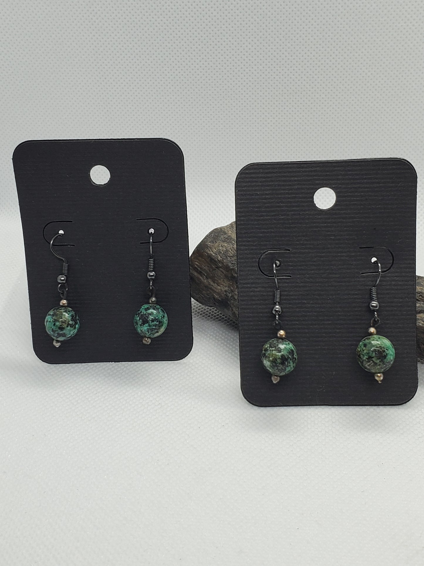 Turquoise bead earrings