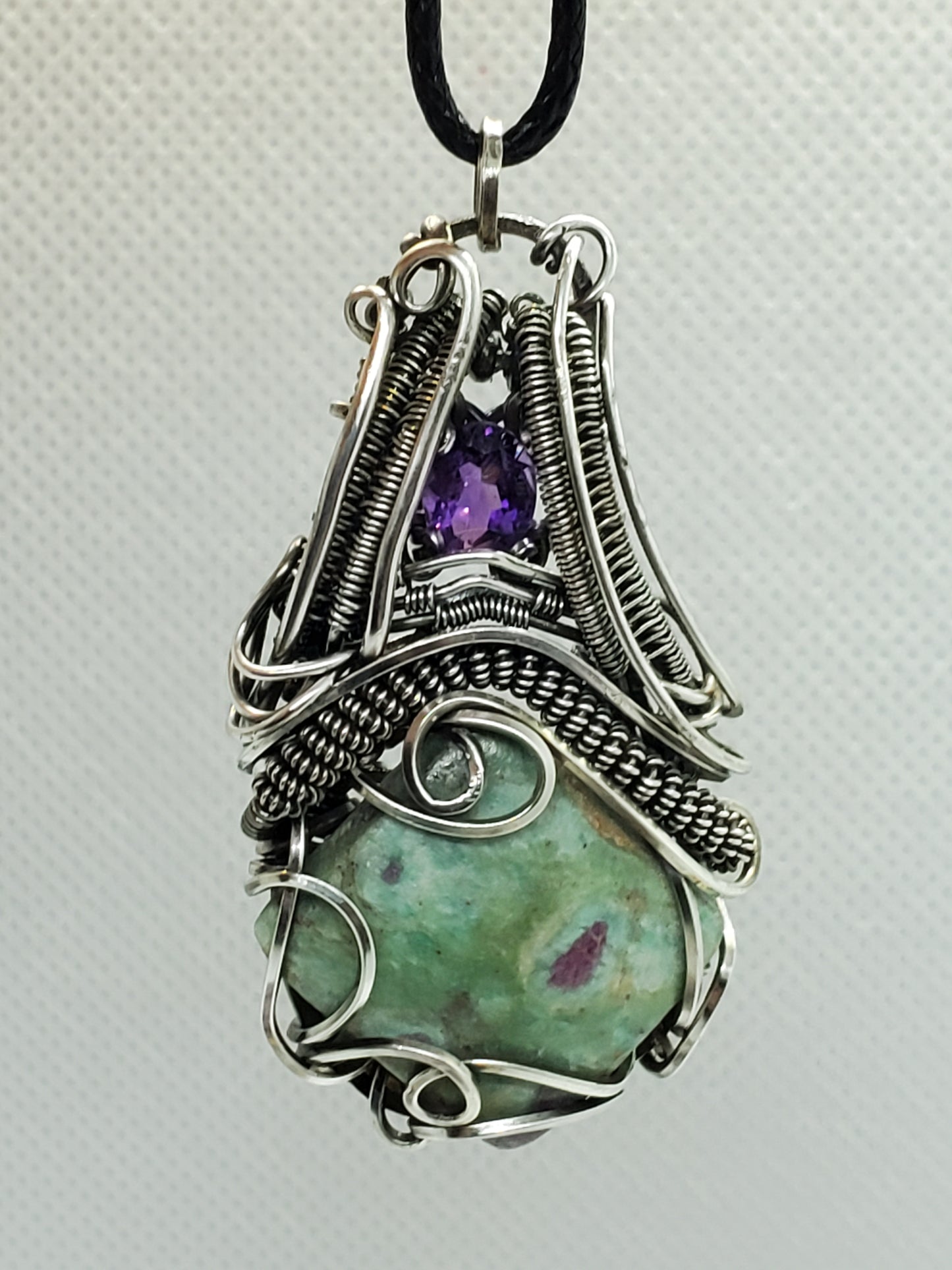 Ruby Zoisite & Amethyst