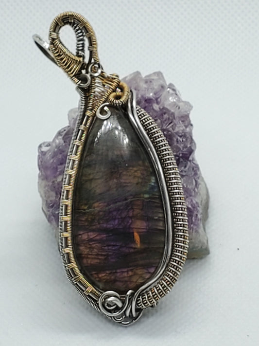 Purple labradorite (repaired)