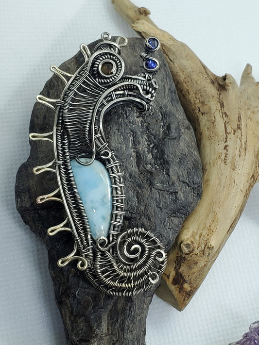 Larimar seahorse