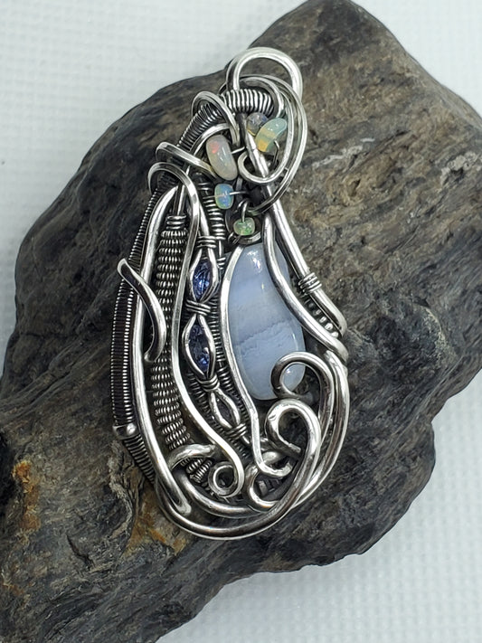 Blue lace agate