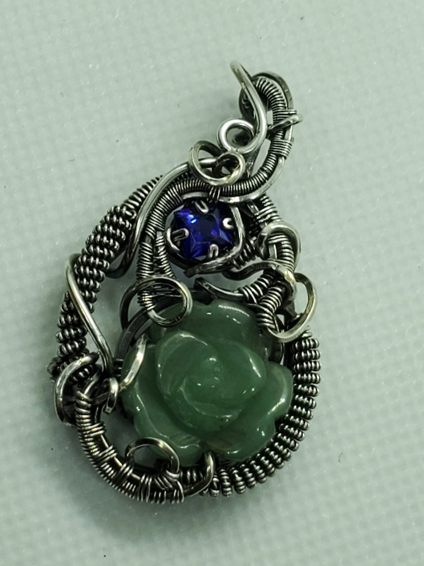 Carved Aventurine rose