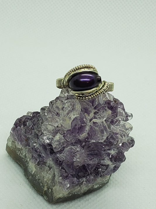 Size 6 1/2 purple pearl