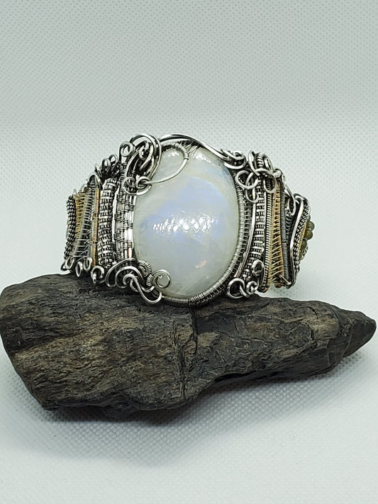Moonstone cuff