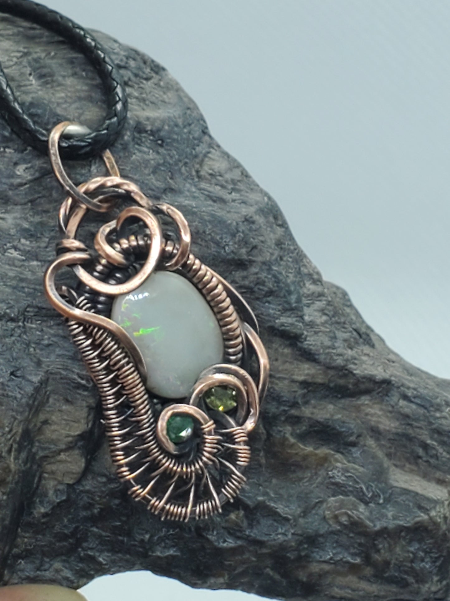 Australian Opal, Emerald & Peridot mini