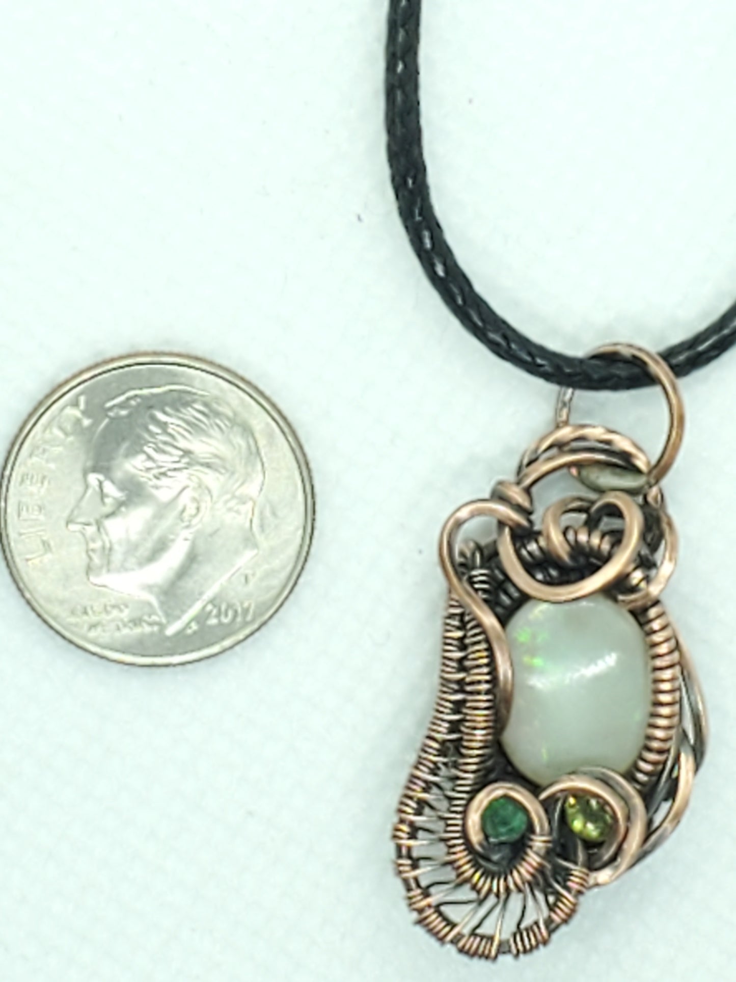 Australian Opal, Emerald & Peridot mini