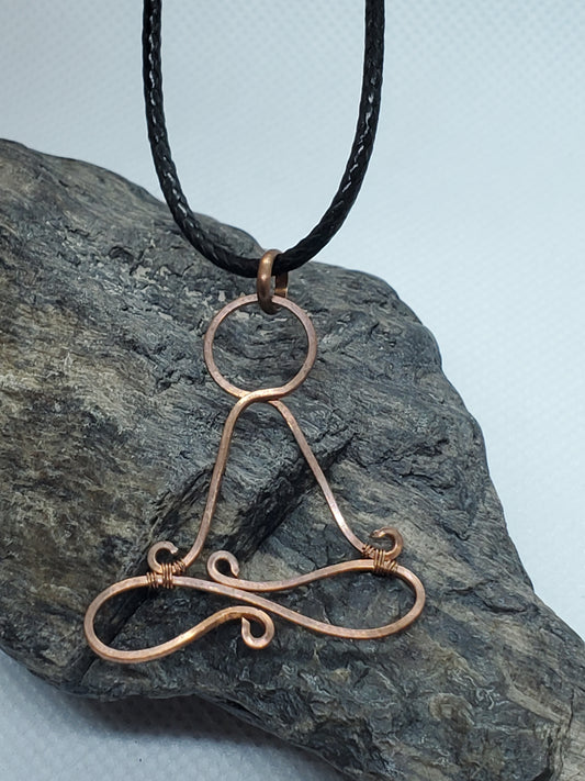 Meditation goddess copper