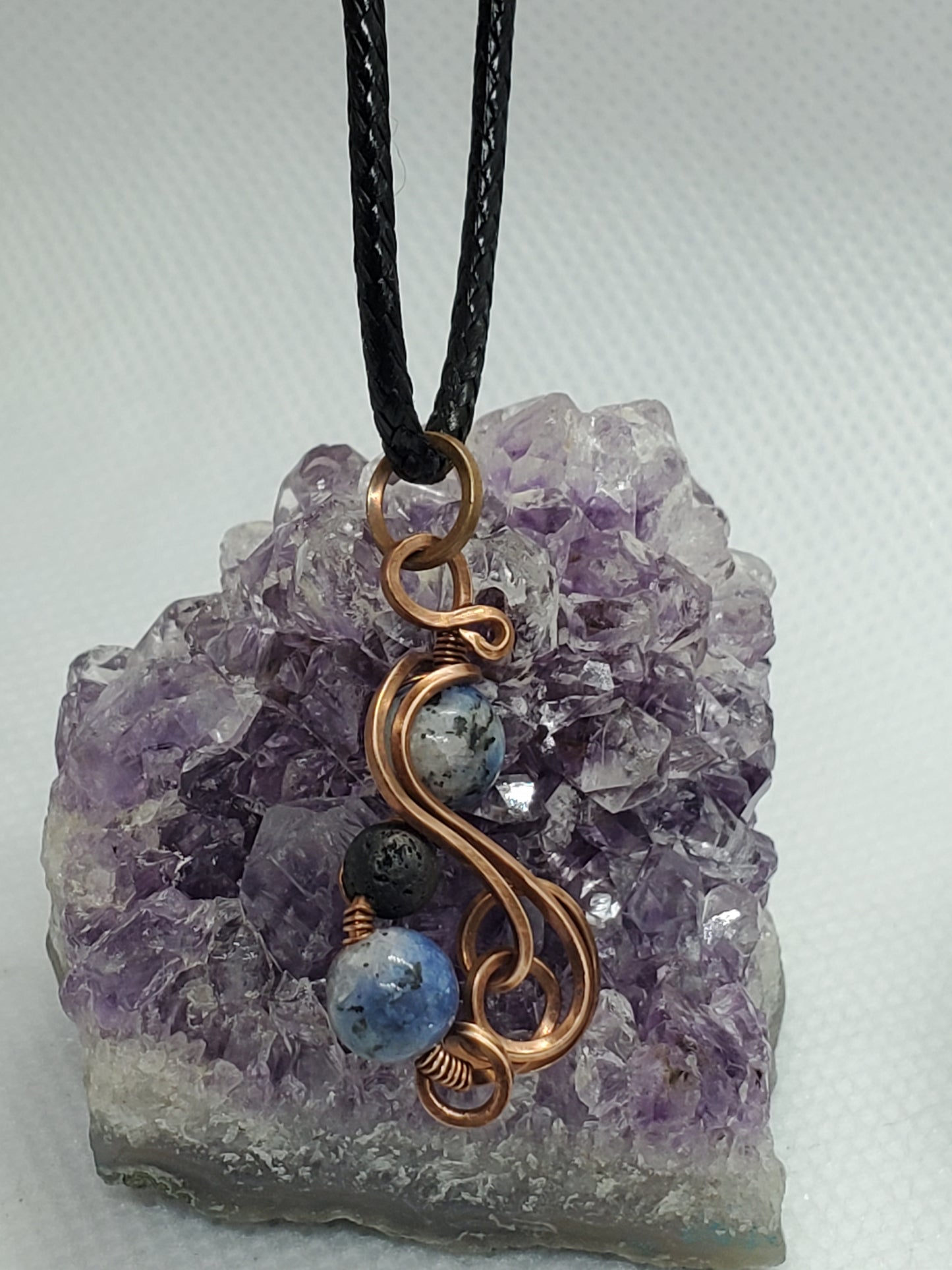 Sodalite and lava beads