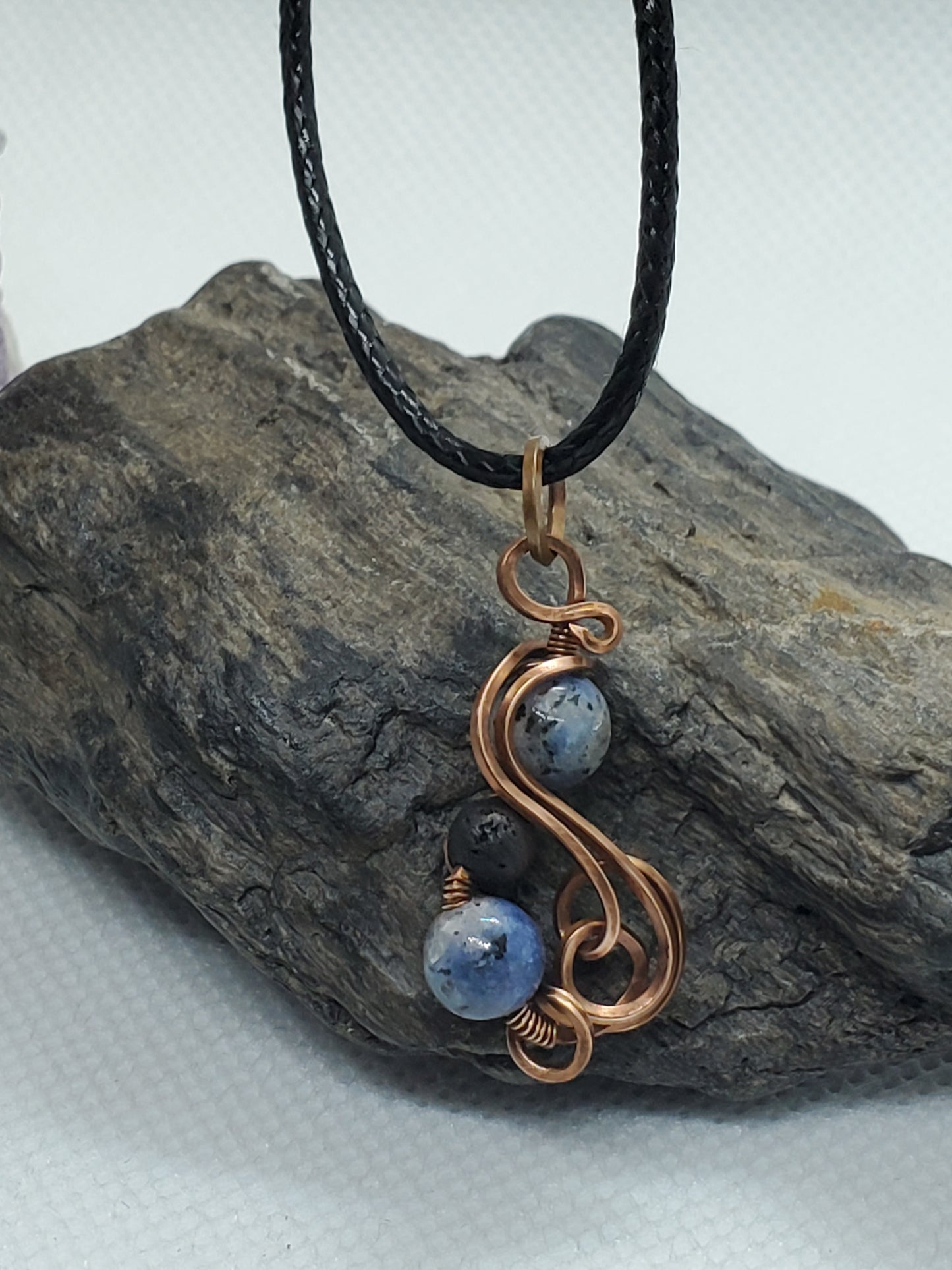 Sodalite and lava beads
