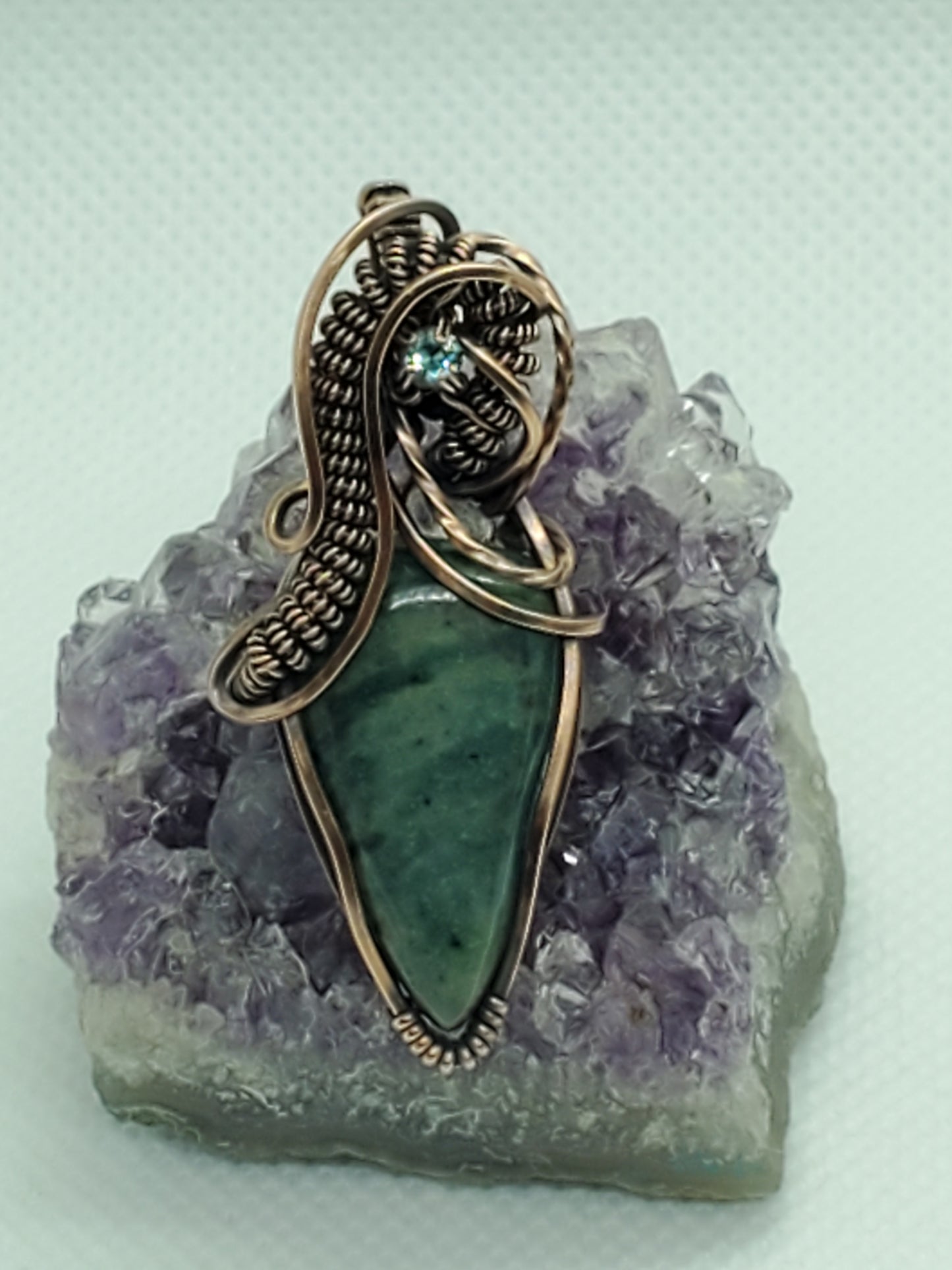 Ocean Jasper & aqua glass