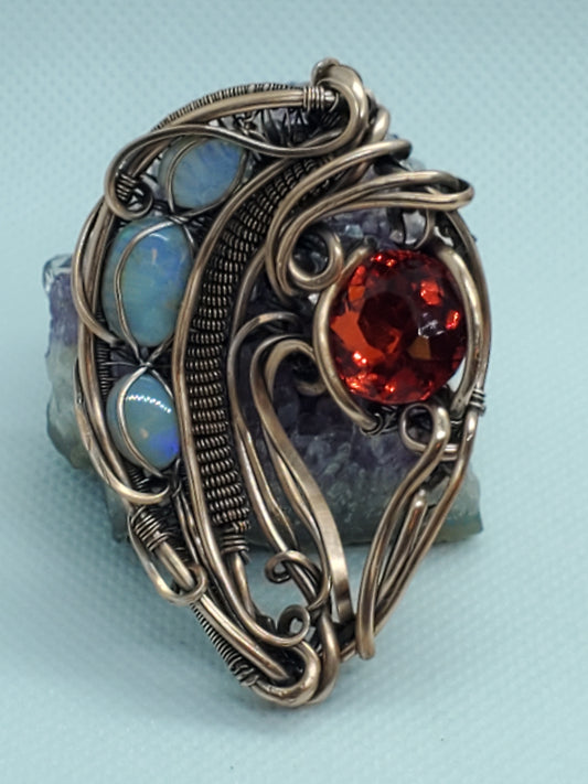 LC ruby & opal