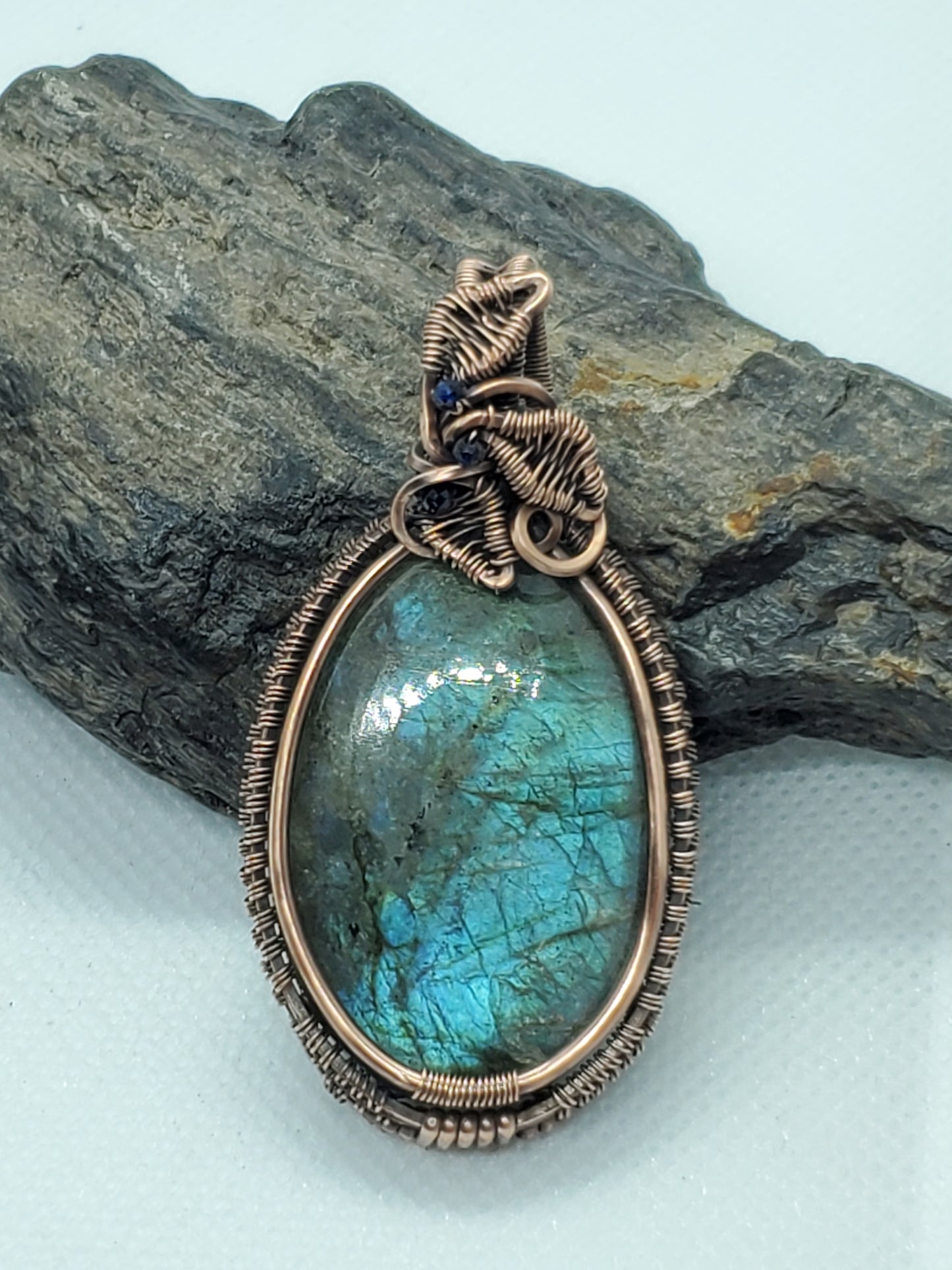 Blueberry blossom labradorite