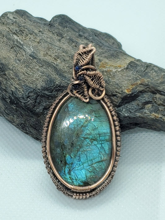 Blueberry blossom labradorite