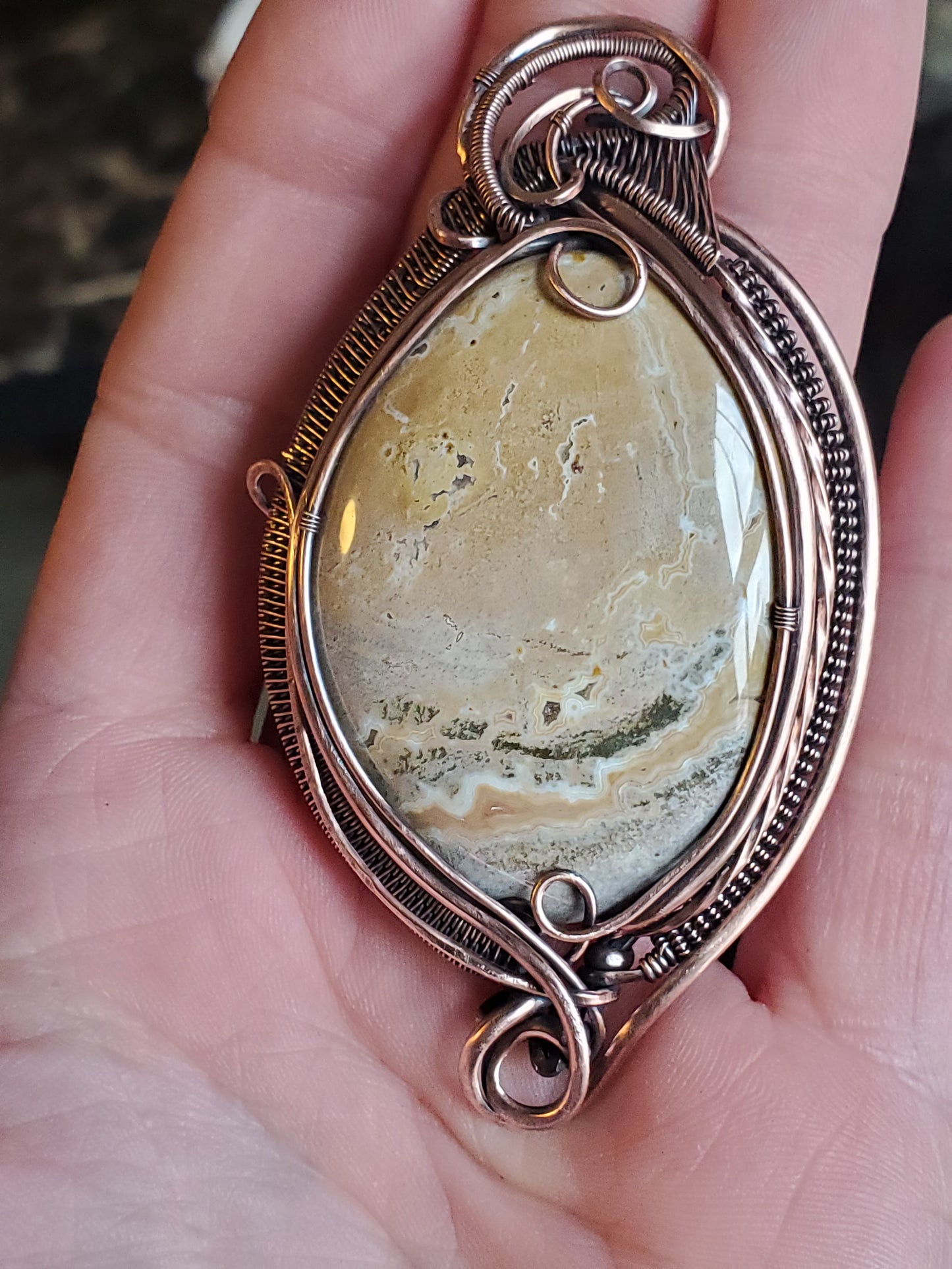 Ocean jasper palm stone
