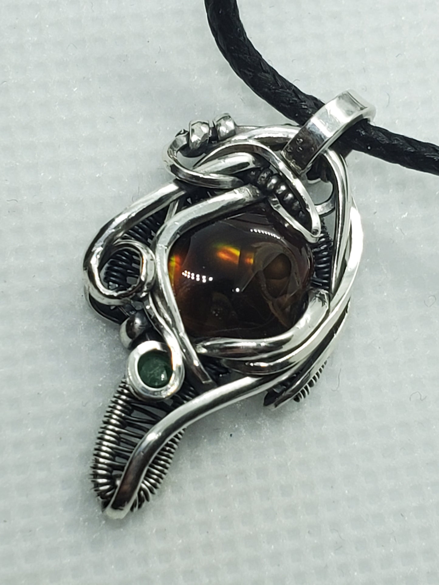 Fire agate mushroom mini