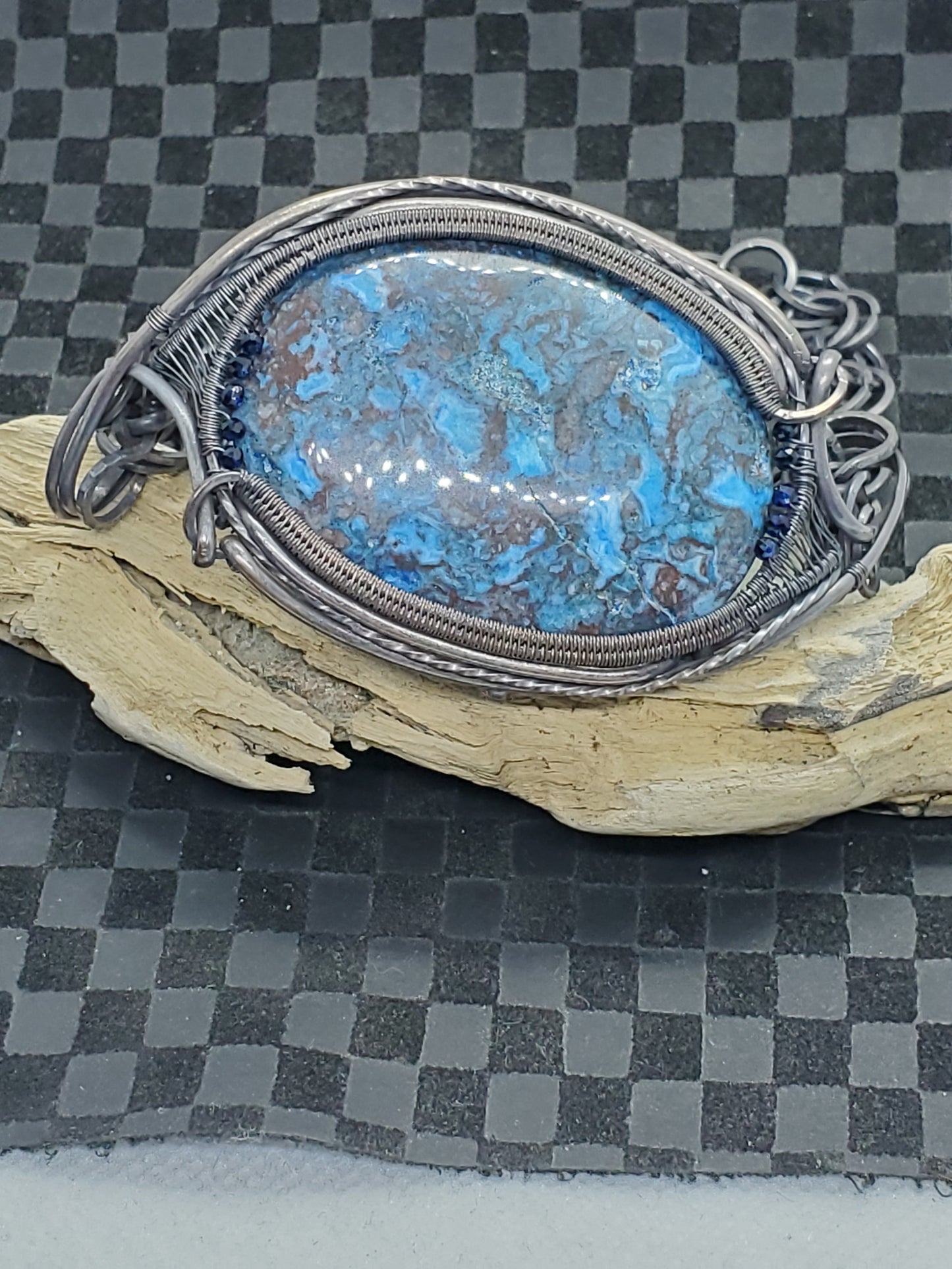 Azurite bracelet