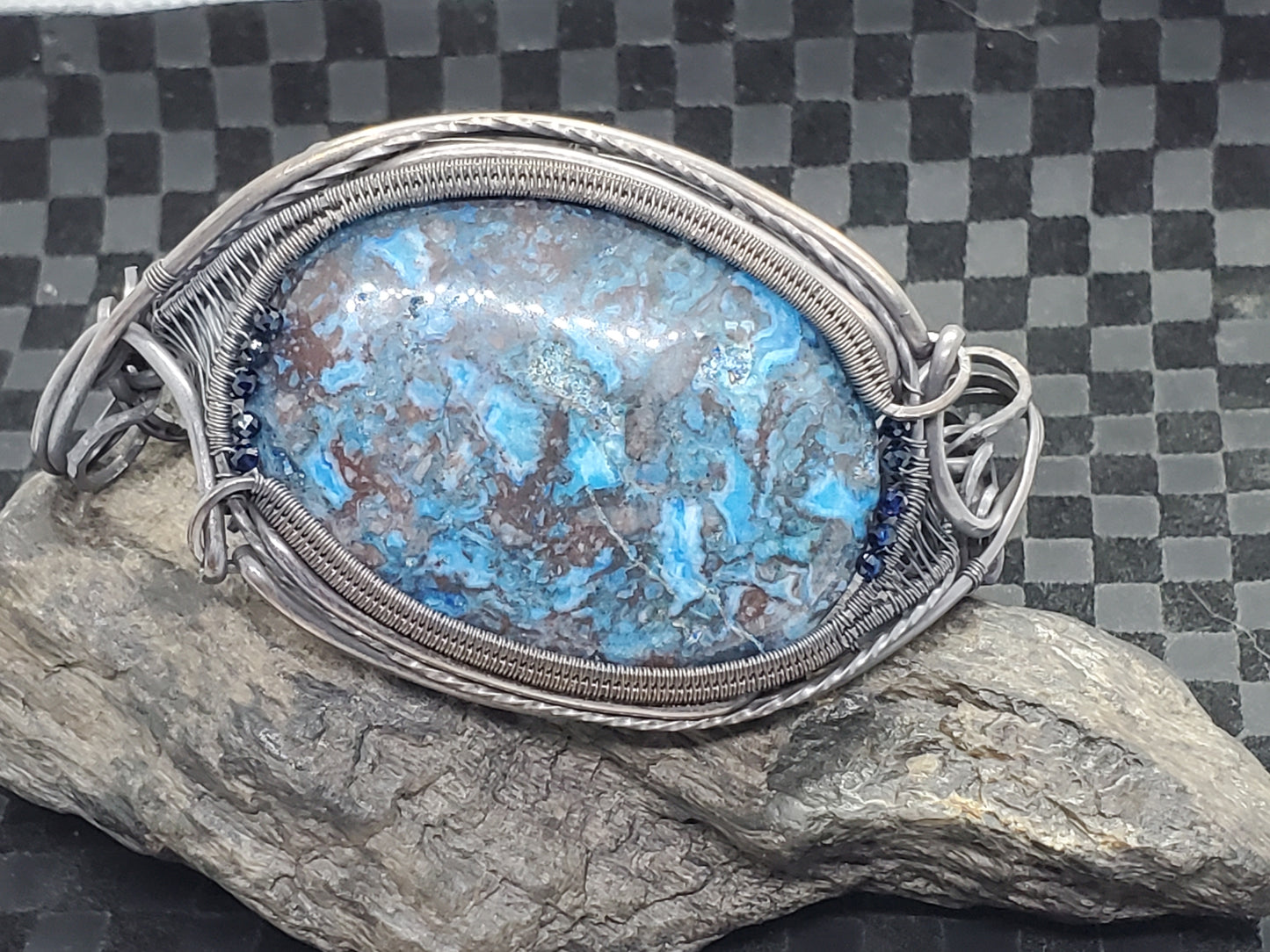 Azurite bracelet