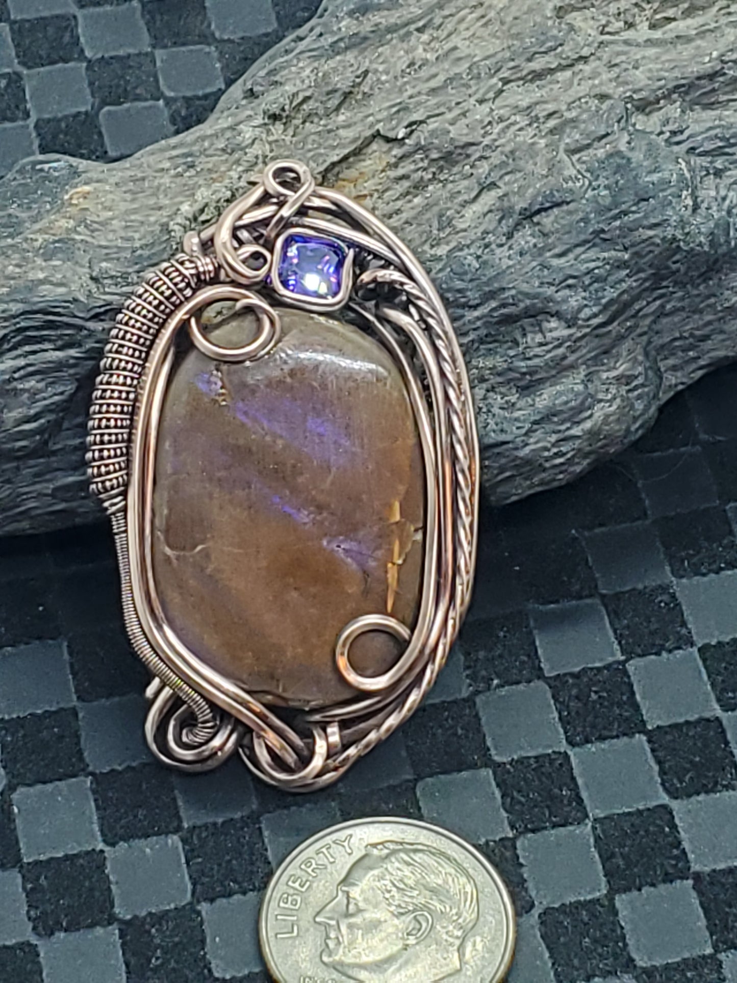 Ammolite & tanzanite
