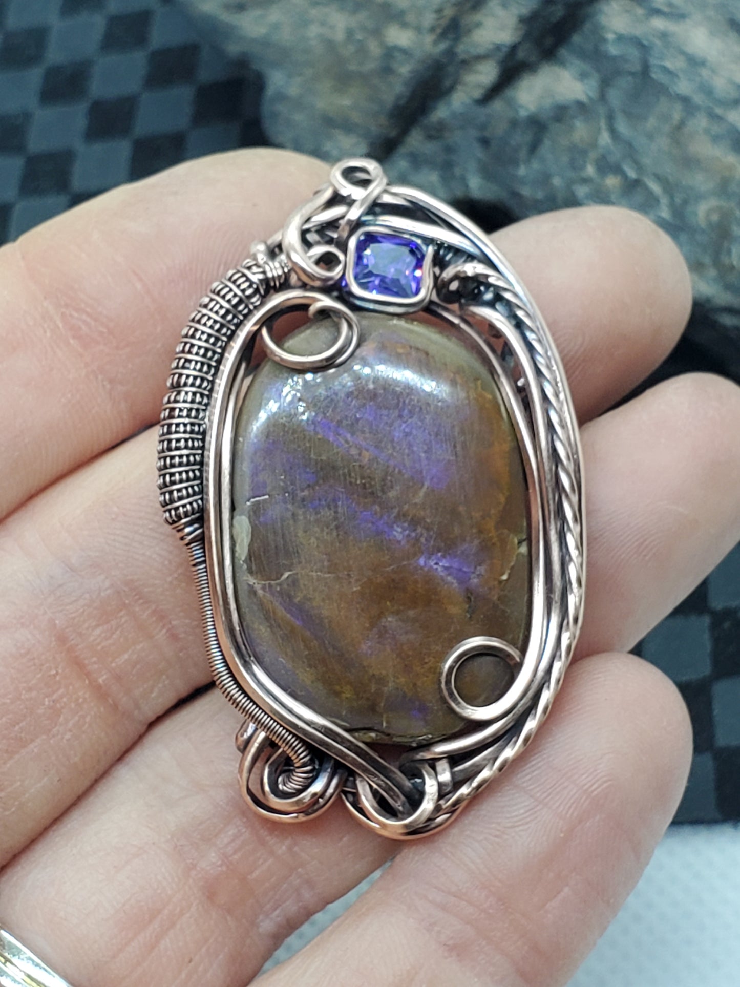Ammolite & tanzanite